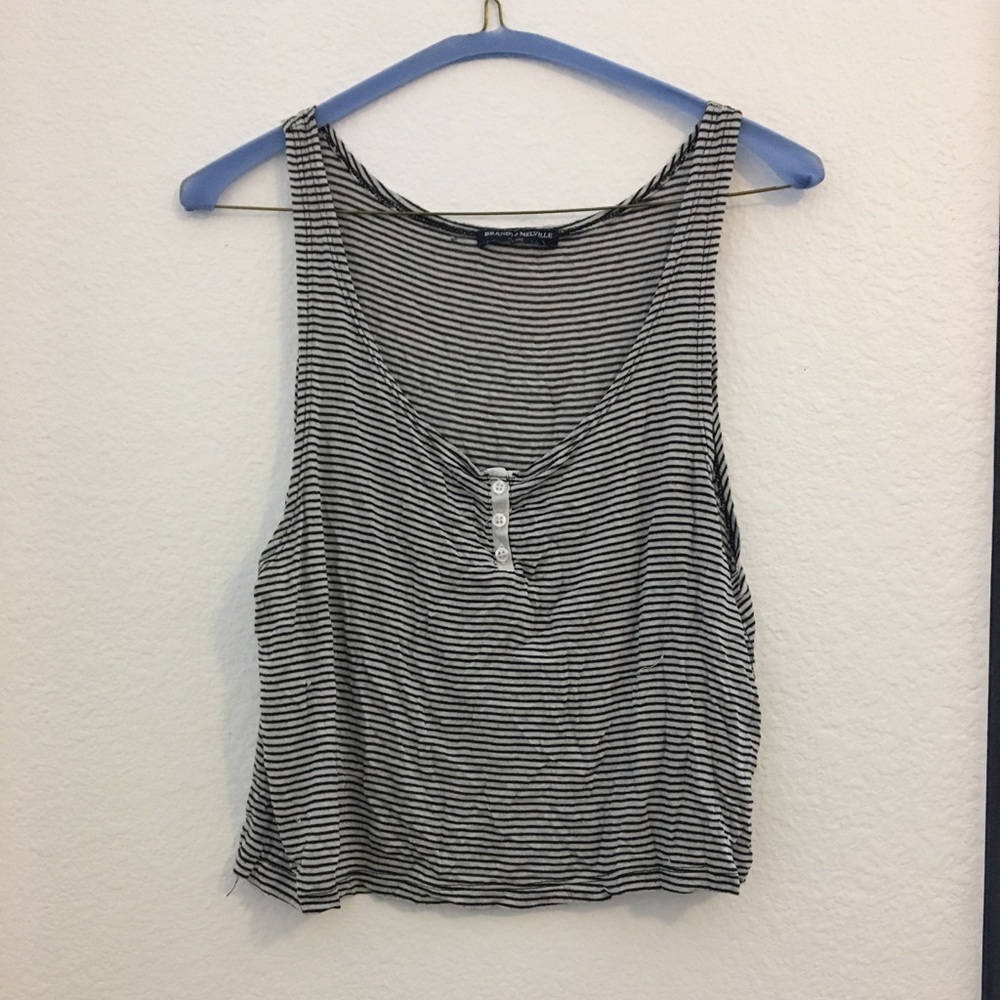 Brandy Melville Striped Cropped Tank